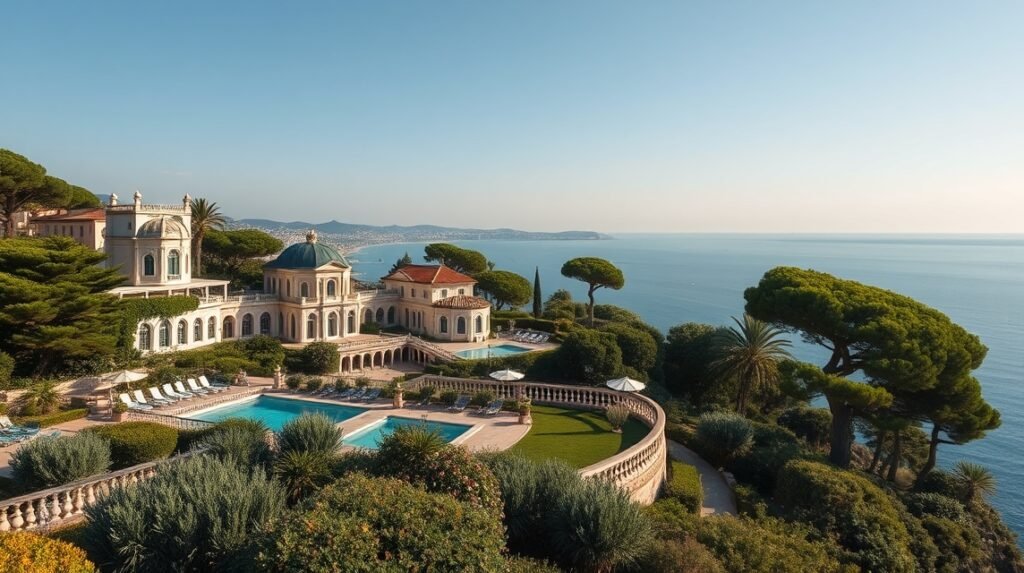 Rothschild-villa kertje Saint-Jean-Cap-Ferrat gyönyörű kilátással