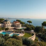 Rothschild-villa kertje Saint-Jean-Cap-Ferrat gyönyörű kilátással