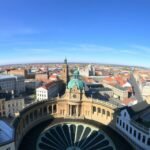 Kilátás Koppenhága városáról a Kerek Toronyból