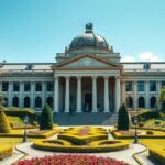 Ny Carlsberg Glyptotek épülete Koppenhágában gyönyörű kertekkel