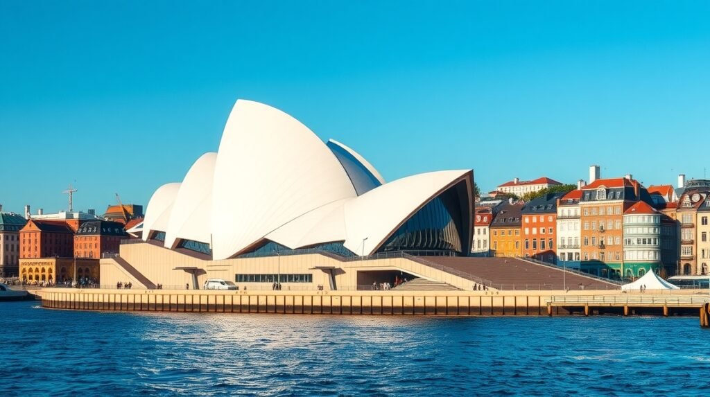 Koppenhága modern Operaház, üveg és acél építészeti csoda