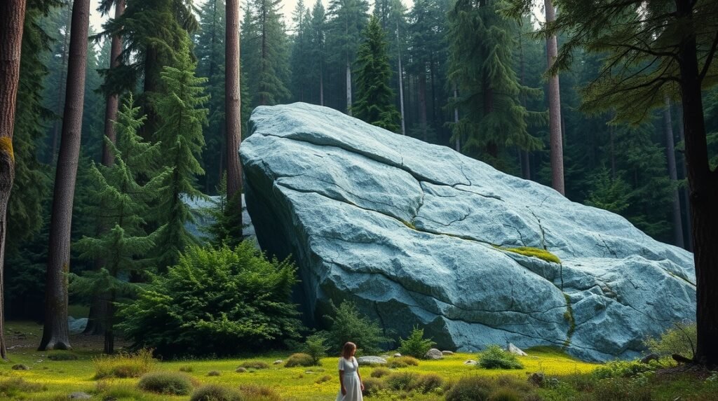 A Rokkestenen, a titokzatos mozgó kő Aakirkebyben