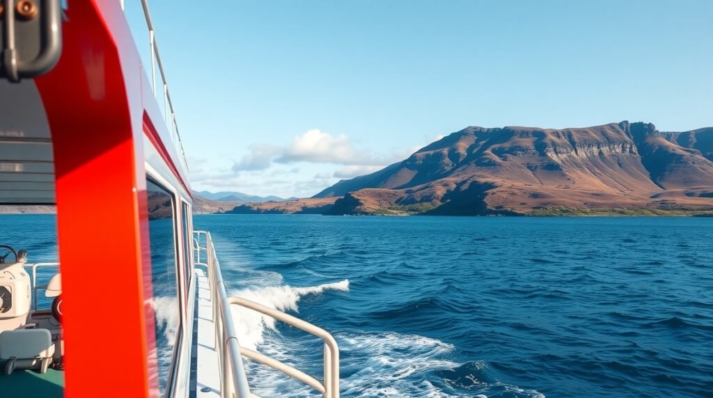 Komp úton Aakirkeby felé, csodás táj és vízfelület