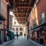 LX Factory Lisszabon hipszter negyed, régi gyárépületek, kávézók és street art