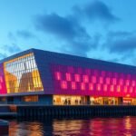 Aaalborg Musikkens Hus lenyűgöző modern építészete a Limfjord partján