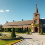 A Szentlélek-kolostor udvara Aalborgban, Dánia