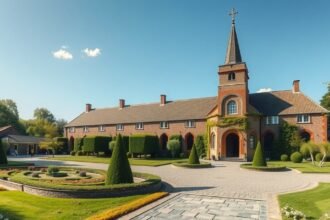 A Szentlélek-kolostor udvara Aalborgban, Dánia