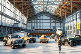 Fegyverek és járművek a Védelmi és Helyőrségi Múzeumban Aalborgban