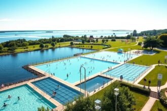 Vestre Fjordpark szabadtéri fürdő Aalborg városában