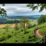 Festői túraútvonal a Gyttegård ültetvény közelében Billundban