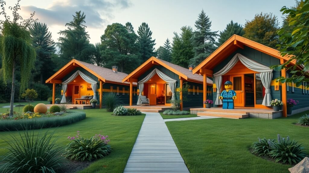 LEGO tematikájú szállás Billundban, dán vidék