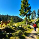Erdői túra Blåkrog közelében, Jørgensgård erdő útvonalain