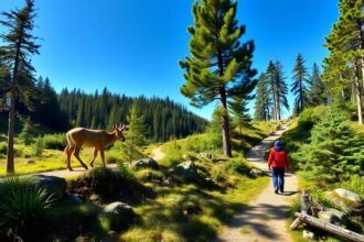 Erdői túra Blåkrog közelében, Jørgensgård erdő útvonalain
