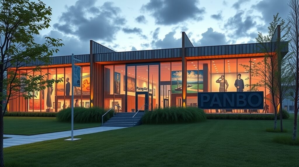 Panbo Művészeti Múzeum Blåkrogban, Dánia, modern építészet és művészet