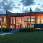 Panbo Művészeti Múzeum Blåkrogban, Dánia, modern építészet és művészet