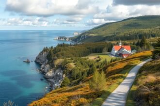 Gyönyörű tengerparti kilátás a Csendőr-ösvényen, Dánia