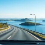 Festői autós út Boeslunde szigetei között