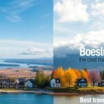 Boeslunde panoráma a tavaszi és őszi színekkel