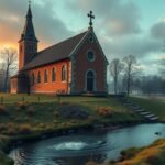 Lerup templom és a szent forrás Brovst környékén, Dánia