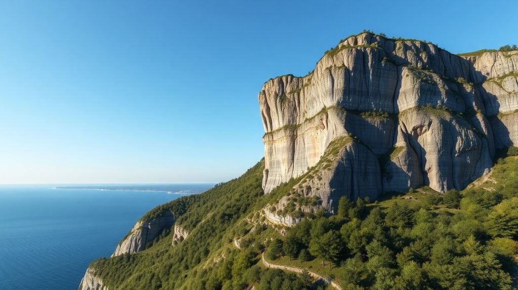 Lien, Dánia legnagyobb belföldi sziklafala lenyűgöző kilátással