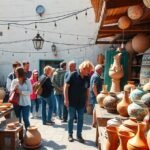 Látogatás Brovst kerámia műhelyében, ahol kézművesedés folyik.