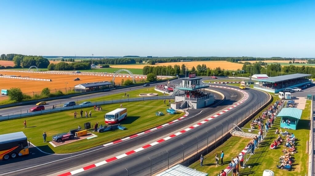 Brovst Speedway Center versenypálya panorámája Dánia