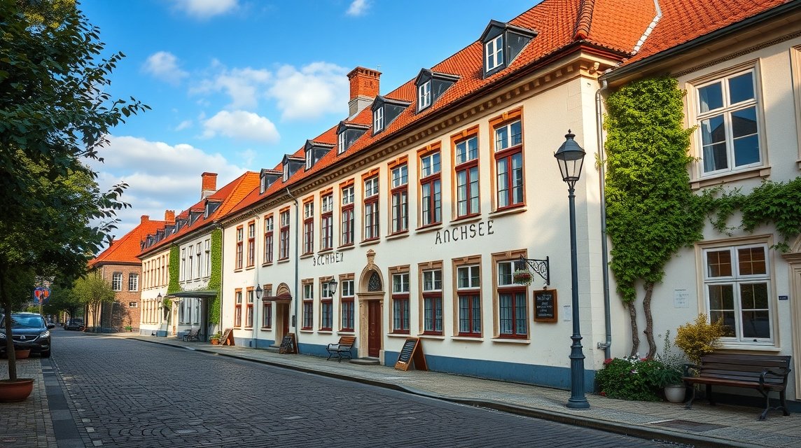 A Hans Christian Andersen latin iskolája Slagelse városában.