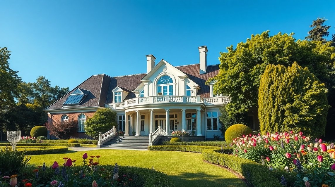 Az Annaborg művészeti ház Hillerød városában Dánia