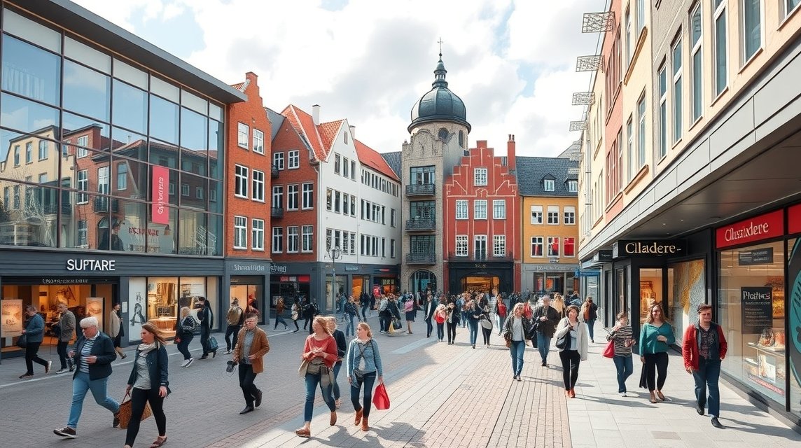 Vásárlás a Hillerød-i Slotsarkaderne központjában