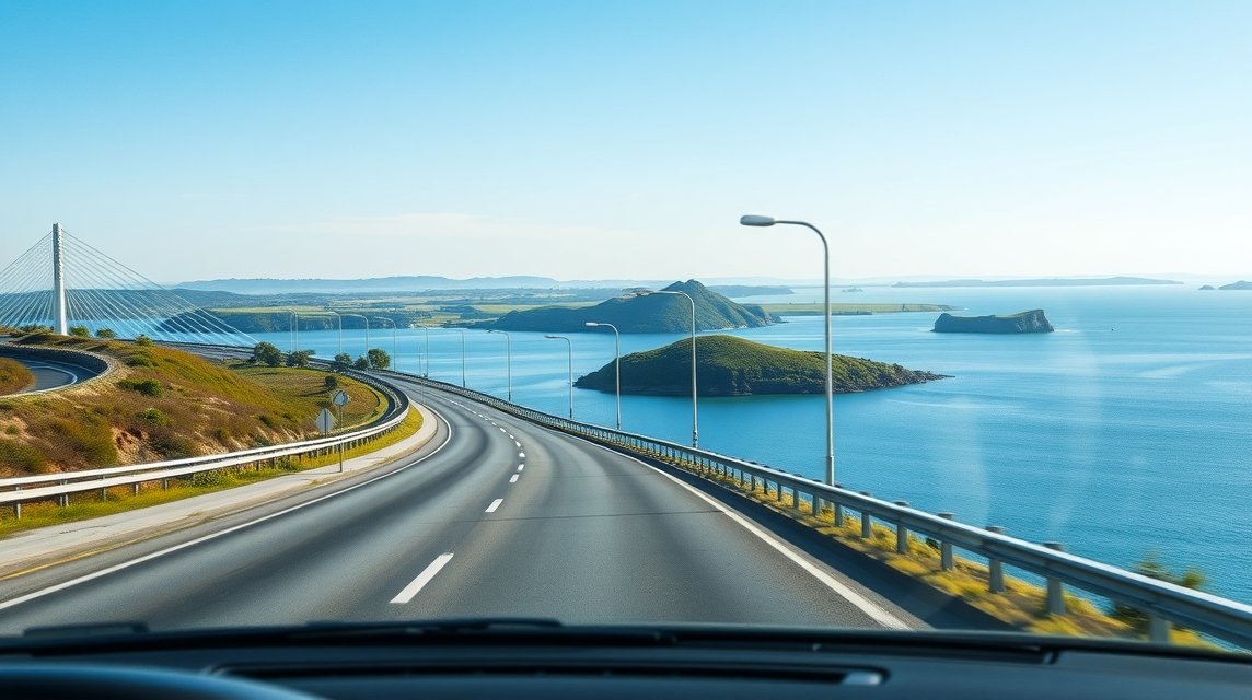 Festői autós út Boeslunde szigetei között