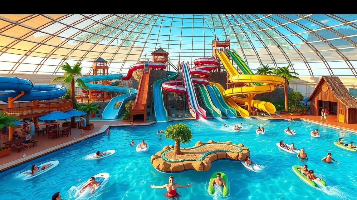 Lalandia Aquadome vízi- és élménypark Billundban, Dánia
