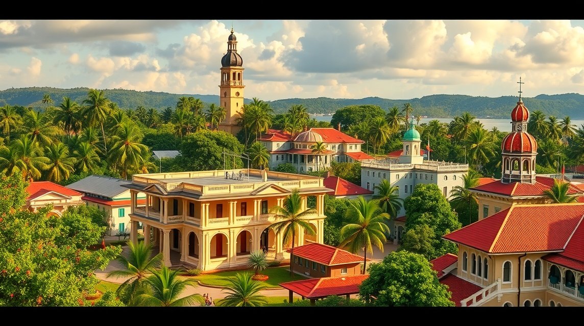 Viktoriánus épületek Limbében, Kamerunban