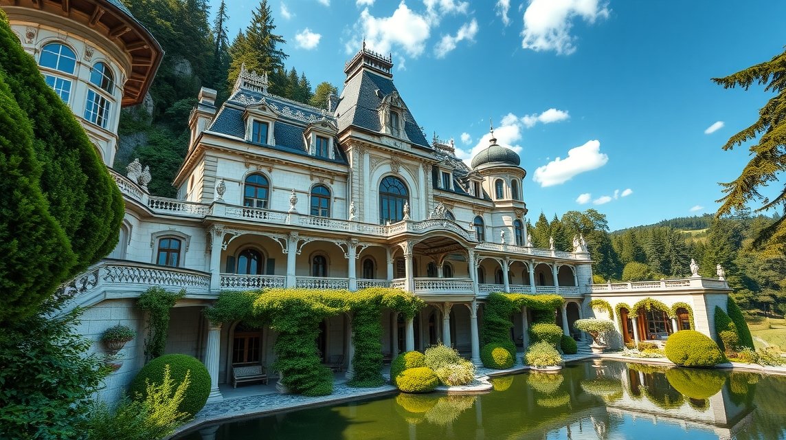 Linderhof kastély lenyűgöző építészete és varázslatos kertjei