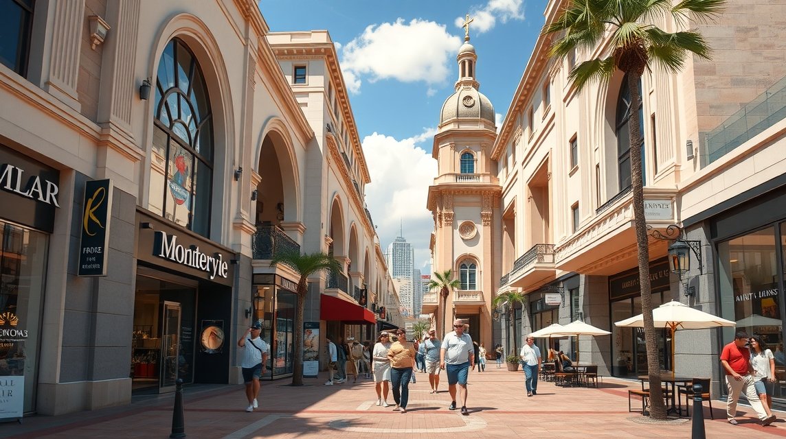 San Pedro pláza Monterrey ékszerdoboz a luxus vásárlás szerelmeseinek.