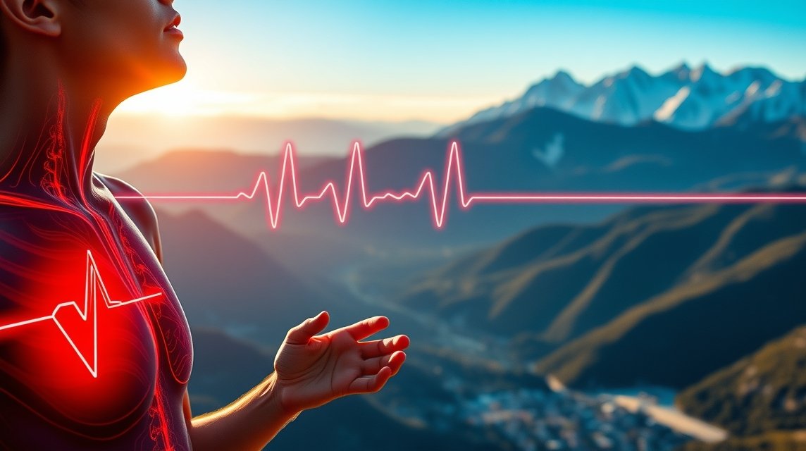 Az emberi test reakciója a magashegyi környezetre Mexikóváros közelében.