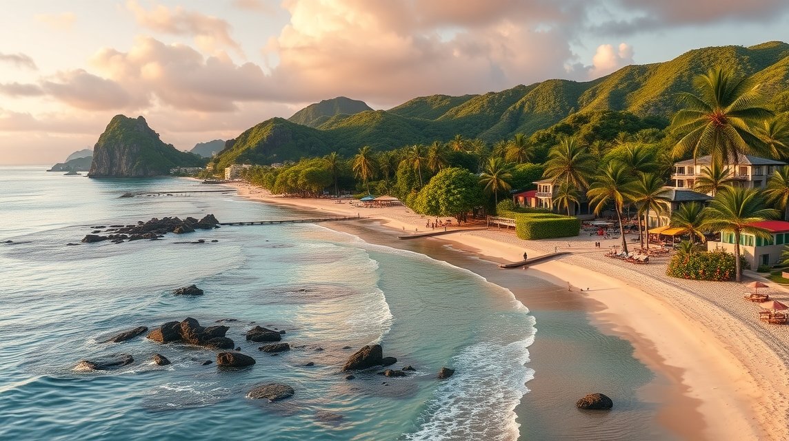 Mismaloya partja Puerto Vallartában, lenyűgöző trópusi táj