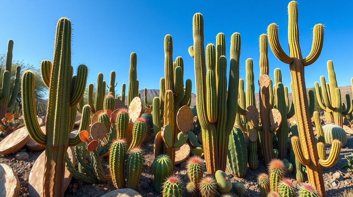 Oaxaca Etnobotanikai Kert kaktuszai különleges formákban