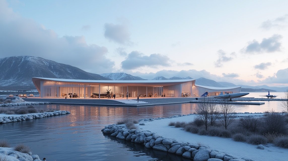 Norvég Repülési Múzeum Bodøban, modern építészetben