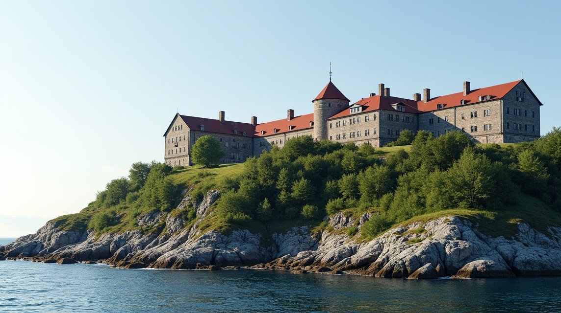 Kristiansand látnivalók - Christiansholm erőd 1 A Christiansholm erőd a Kristiansand partján, Norvégiában.