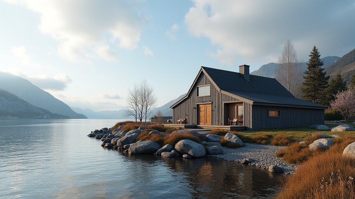 Hjertøya Halászati Múzeum környezete Molde közelében