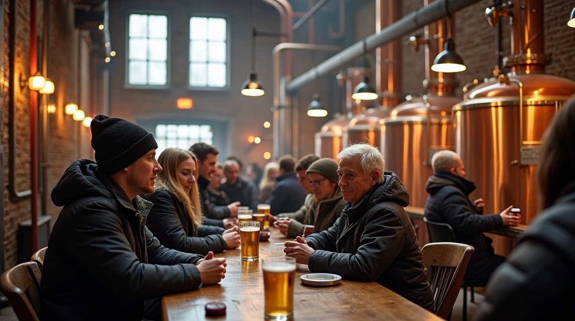 Mack Sörfőzde látogatás, sörkóstoló élmény Tromsøban.