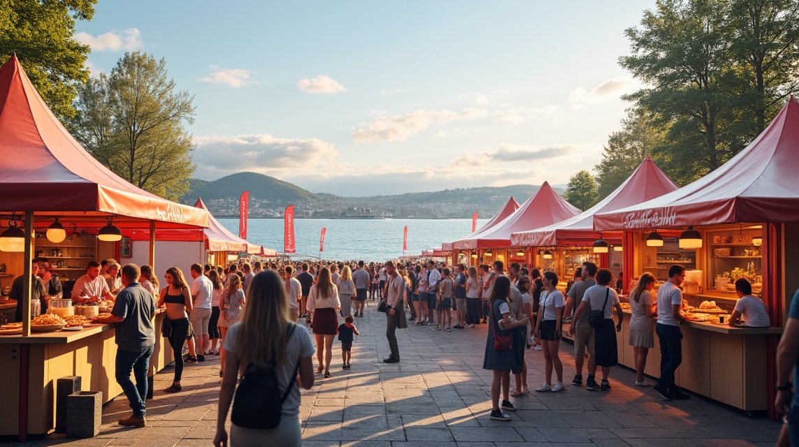 Gladmat ételfesztivál a Stavanger fjordpartján, gasztronómiai élményekkel.