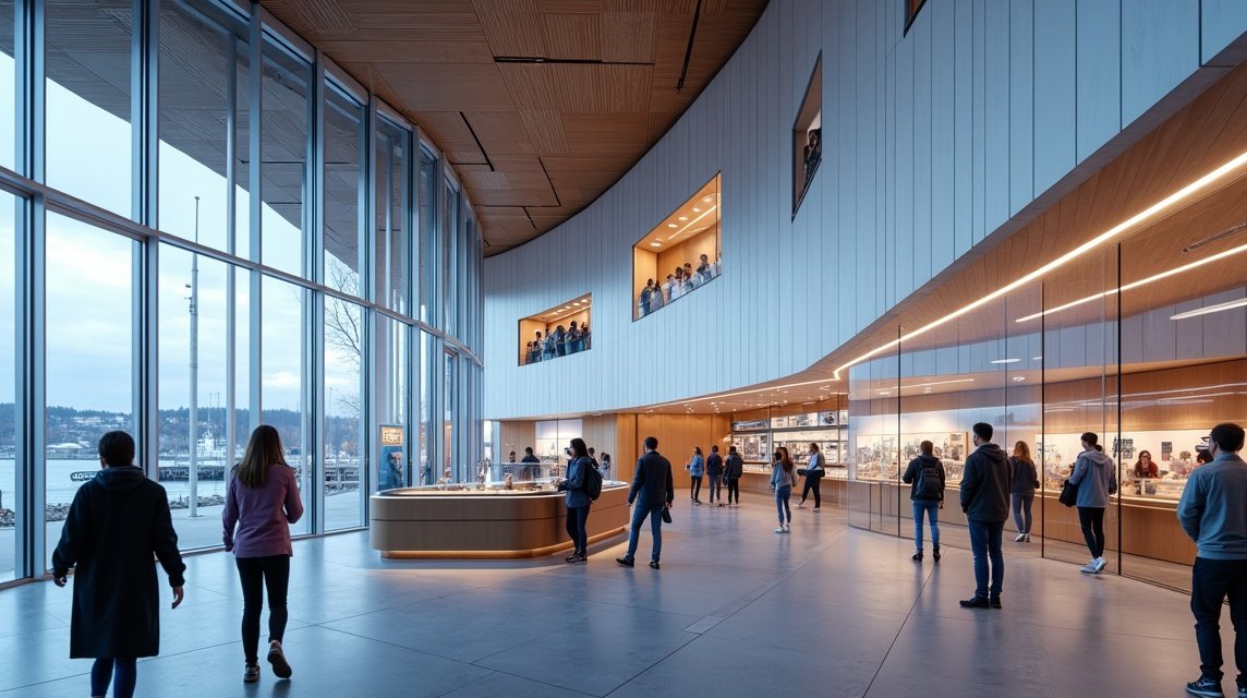 Interaktív tudományos központ látogatói a Vitensenteret Innlandetben, Gjøvik városában.