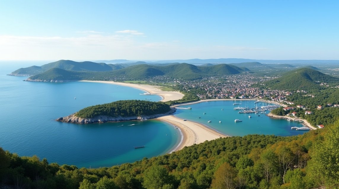 Gyönyörű tengerparti táj Tønsberg környékén, Tjøme szigetén.