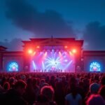 Månefestivalen zenei fesztivál Fredrikstadban, élő koncertekkel és varázslatos éjszakai hangulattal.