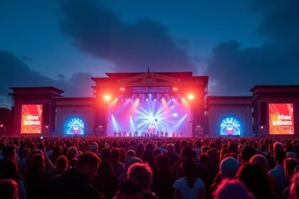 Månefestivalen zenei fesztivál Fredrikstadban, élő koncertekkel és varázslatos éjszakai hangulattal.