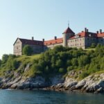 A Christiansholm erőd a Kristiansand partján, Norvégiában.