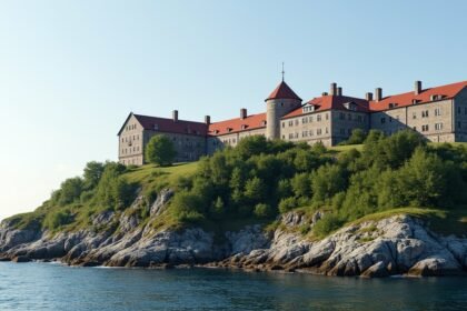 A Christiansholm erőd a Kristiansand partján, Norvégiában.