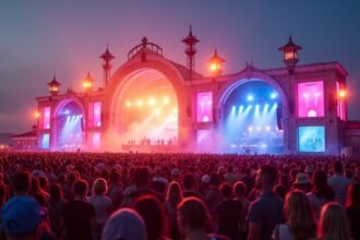 Palmesus strandfesztivál koncert Kristiansandban, Norvégiában.