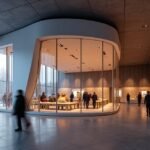 A Perspektivet Múzeum belső tere Tromsø városában.